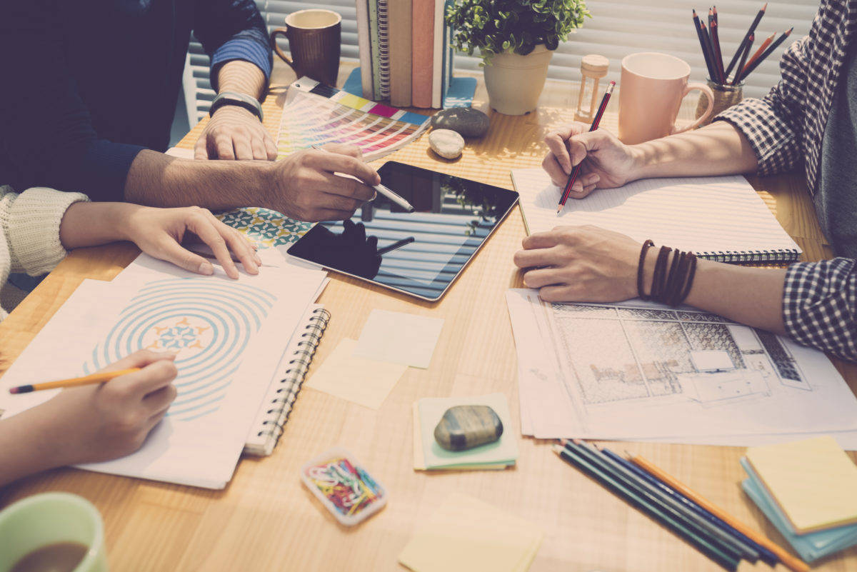 image of working on a cv coaching